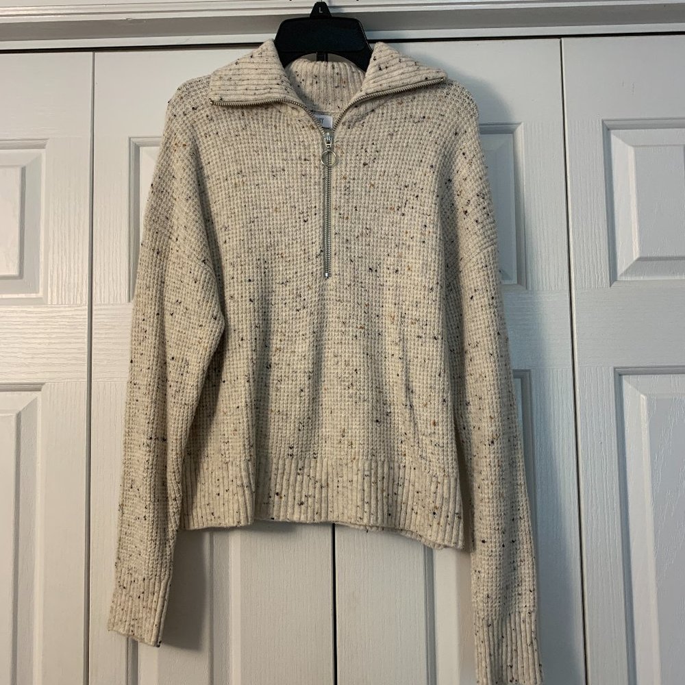 WilliamRast- 1/2 zip cream sweater